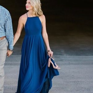LuLus Maxi Dress- Navy